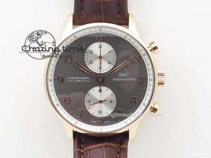 MIROTIME 0125 Bold Portuguese Real PR IW500704 ZF 1:1 Best Edition On Black Leather Strap A 7374